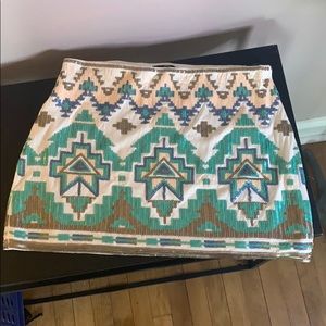 Verty Sequin Mini Skirt